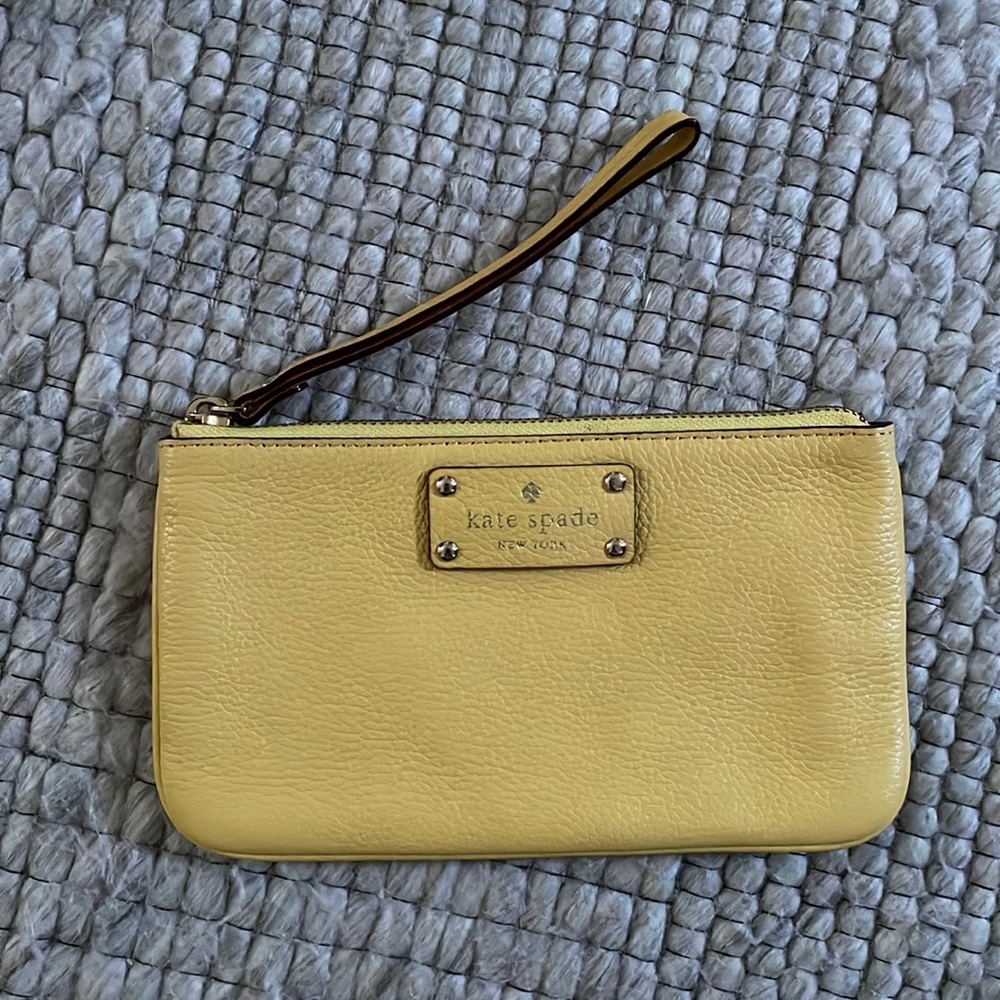Yellow Kate Spade Wristlet
